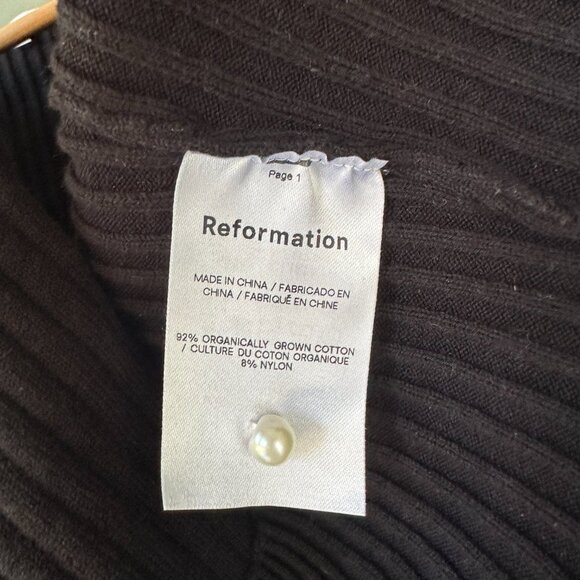 Reformation Anny Cotton Short Sleeve Cardigan - Picture 5 of 5